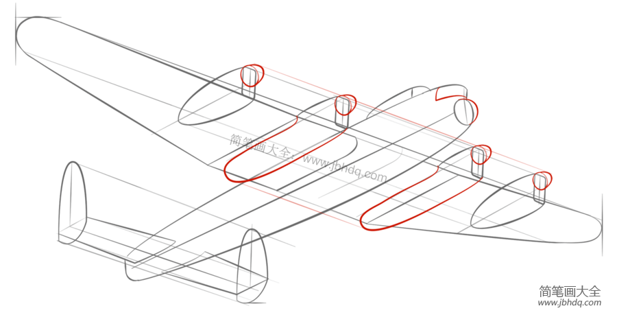 如何画兰开斯特轰炸机
