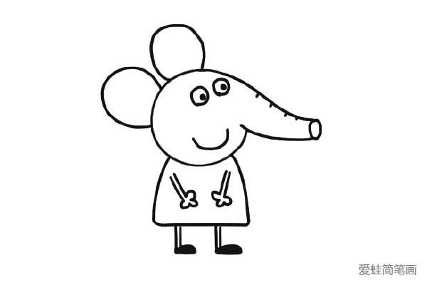 画小猪佩奇里的小象艾米丽
