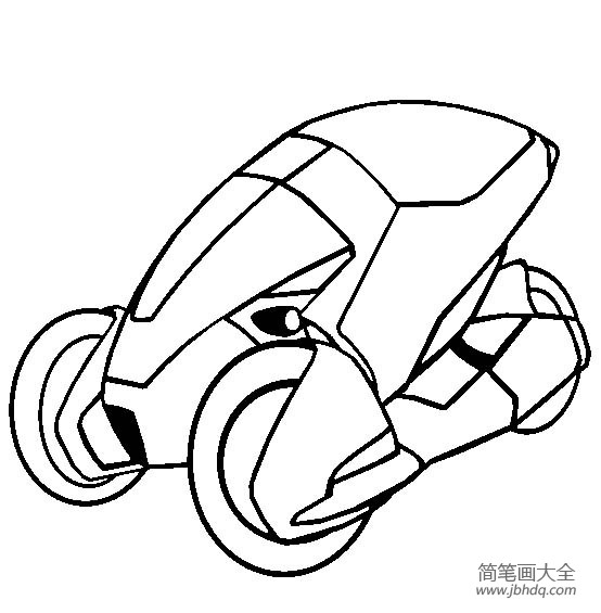 超级跑车本田3rc概念车简笔画图片