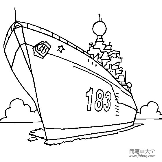 巡洋舰简笔画基洛夫级巡洋舰简笔画图片