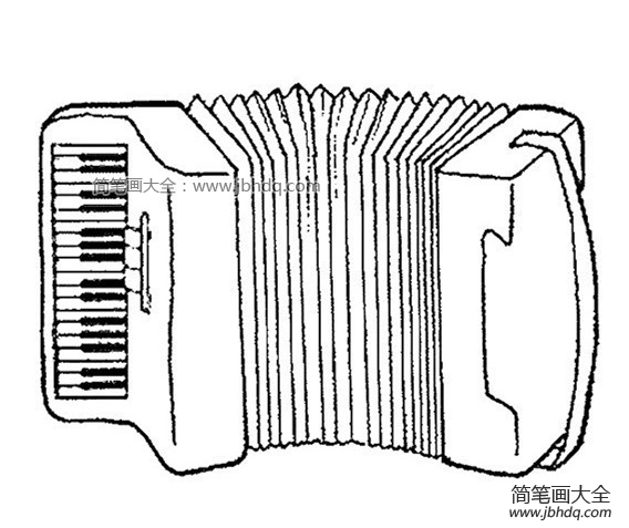 手风琴简笔画图片