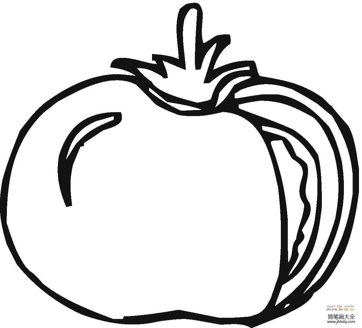 西红柿简笔画画法