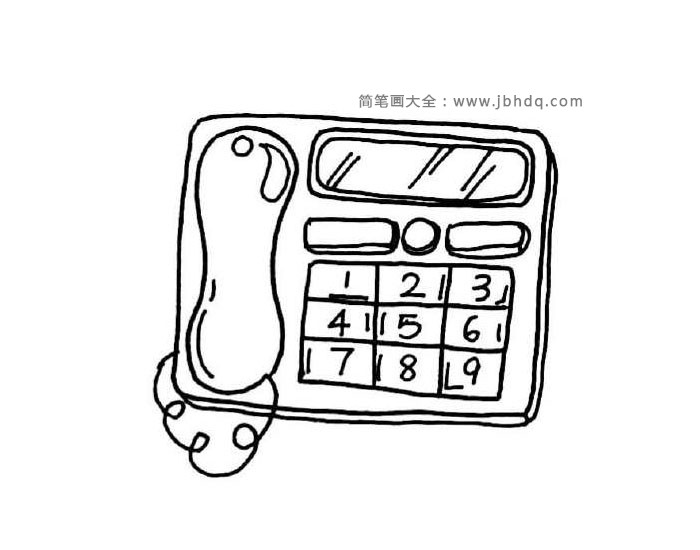 2张电话话机简笔画图片
