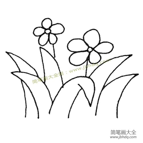 美丽的小花简笔画图片