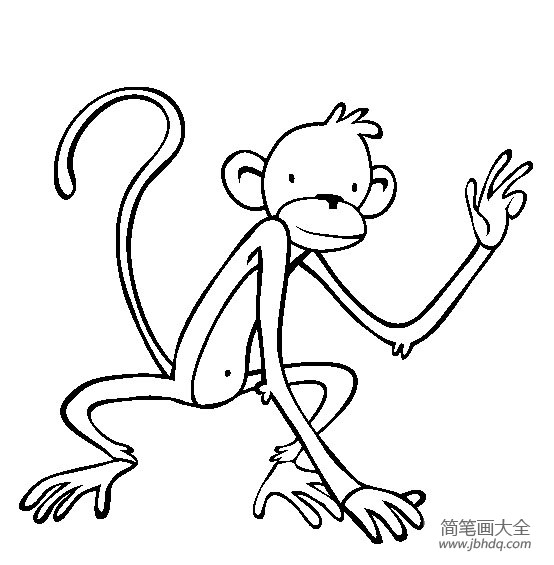 动物简笔画图片小猴子简笔画