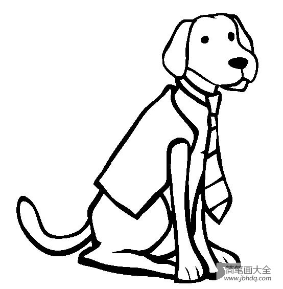 小狗图片大全拉布拉多猎犬简笔画图片