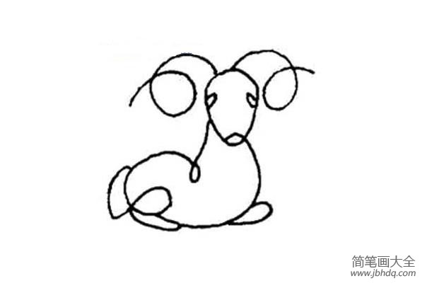 儿童简笔画关于羊的简笔画