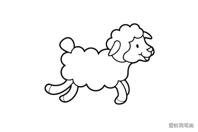 3张简单的小羊简笔画图片