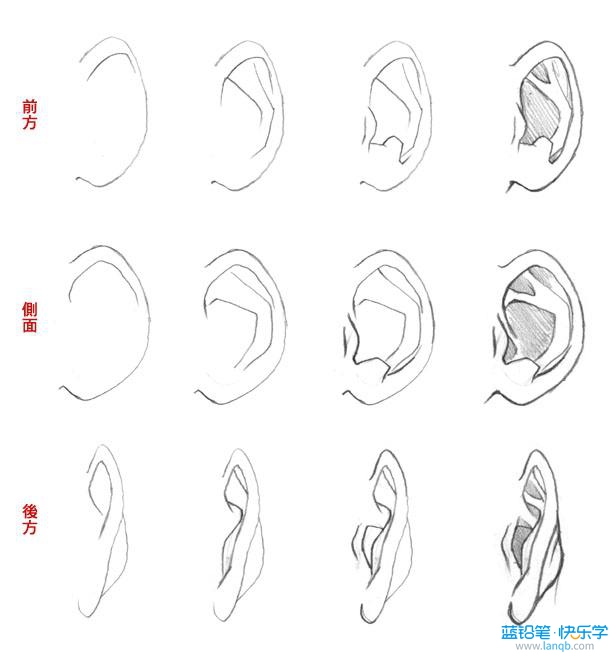 三,动漫绘画学习:动漫人物耳朵怎么画?