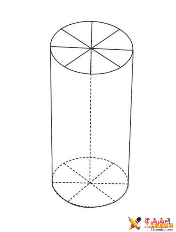 石膏素描教程素描几何体圆柱体的画法步骤