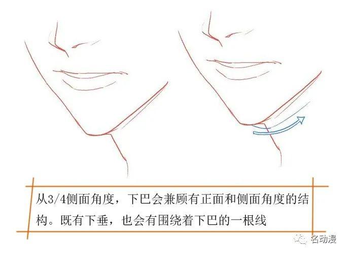 二次元人物的双下巴怎么画