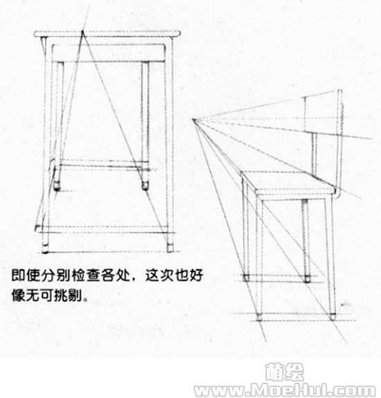 漫画透视入门27实战记录桌子和椅子