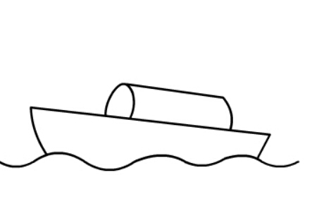 儿童简笔画海上的小船的画法交通工具简笔画大全
