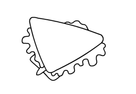 儿童食品简笔画三明治的简单画法