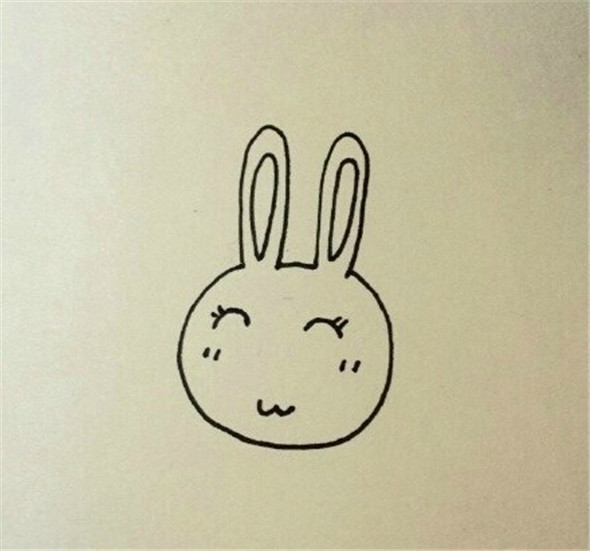儿童画教程简单又可爱的小兔子怎么画