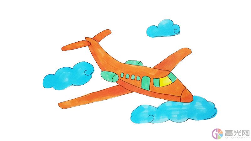 梦想中的飞机怎么画图片
