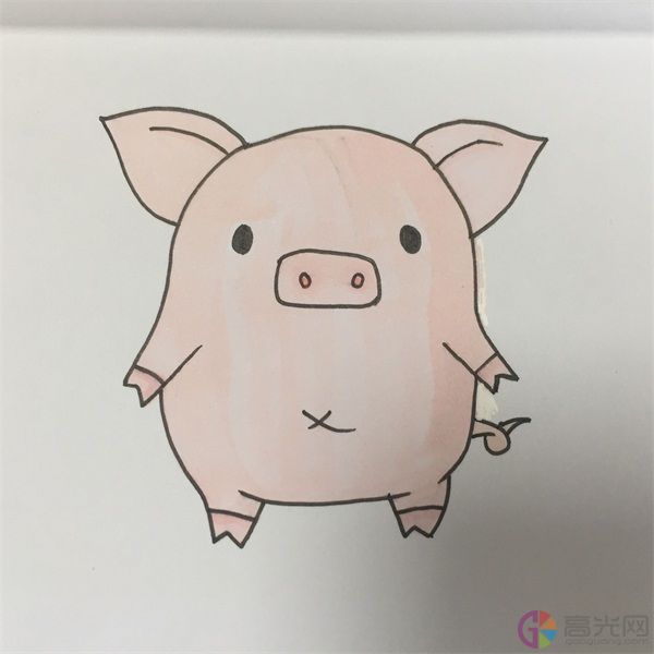 猪耳朵简笔画 简单图片