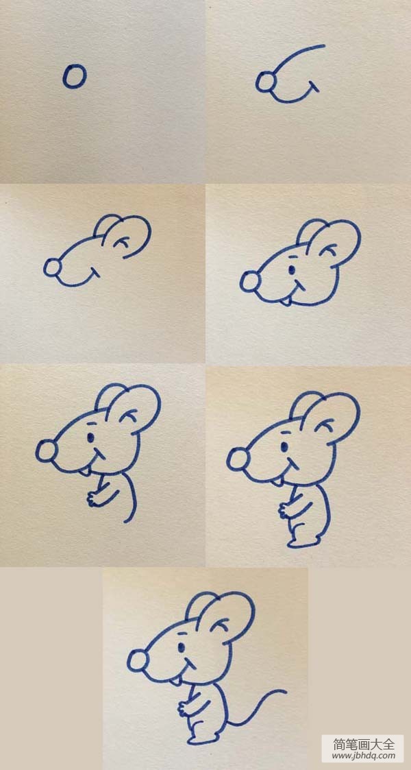 老鼠画法步骤图片大全图片