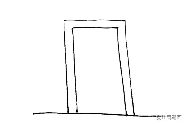 两扇门简笔画图片图片