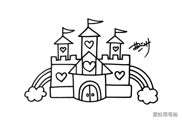 叶罗丽的城堡简笔画图片
