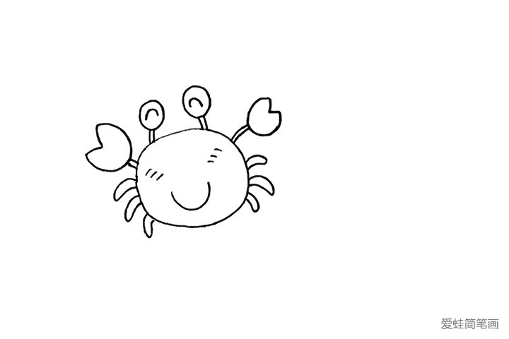 怎么画螃蟹