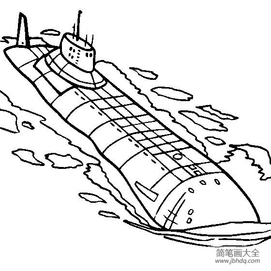 潜艇简笔画消防图片
