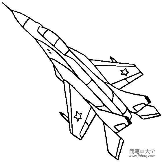 战斗机简笔画大全米格29