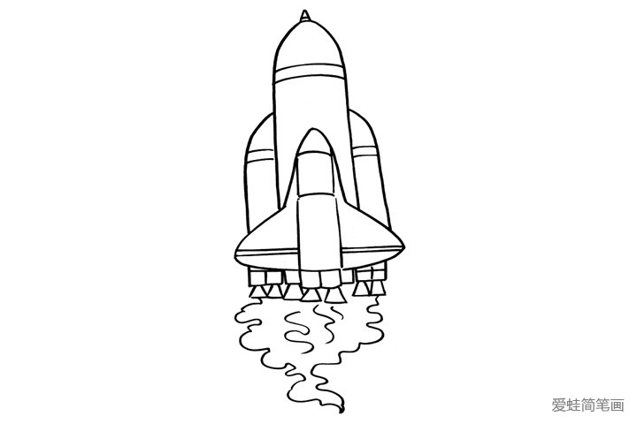 嫦娥七号简笔画 火箭图片