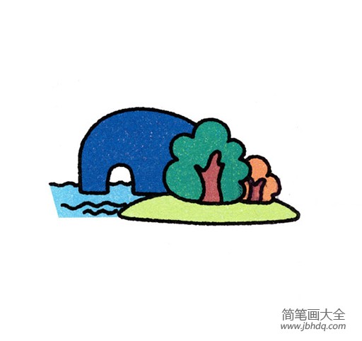 桂林象鼻山漫画图片