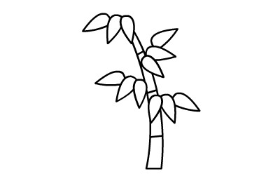 儿童简笔画图片竹子
