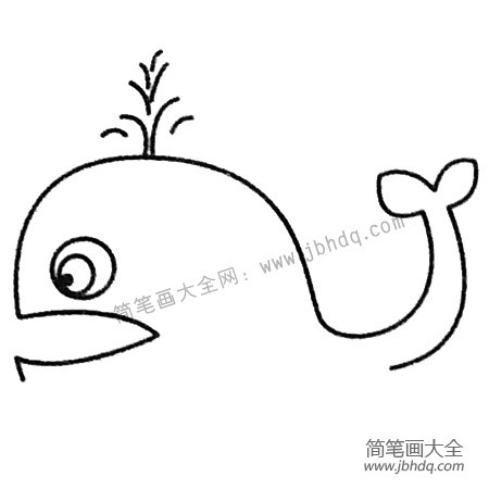 龙王鲸简笔画图片图片