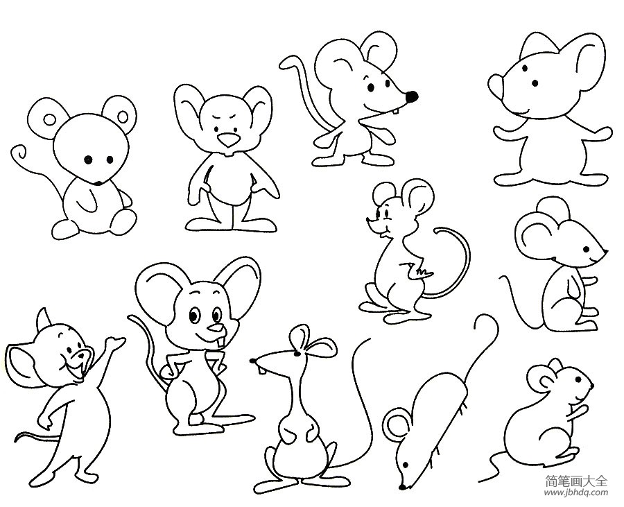学画老鼠一步一步图片
