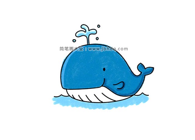 喷水的卡通鲸鱼简笔画 学院 摸鱼网 S っ D っ让世界更萌 Mooyuu Com