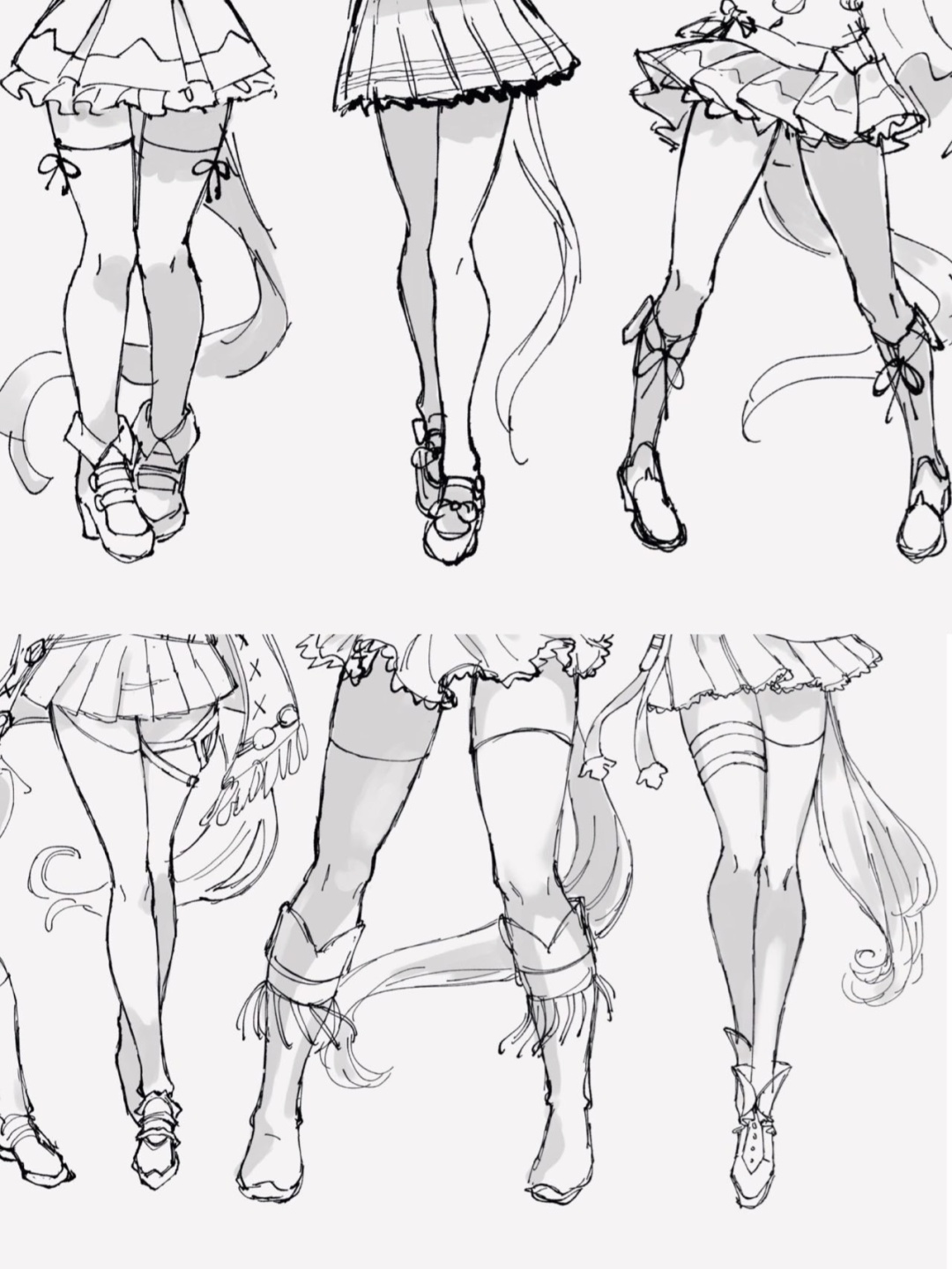 漫画腿的画法及步骤图片