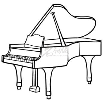 一个超简单的钢琴就大功告成啦如图所示:推荐绘画图文教程