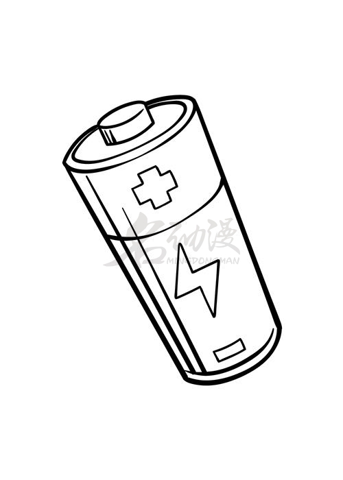 电池简单画法图片