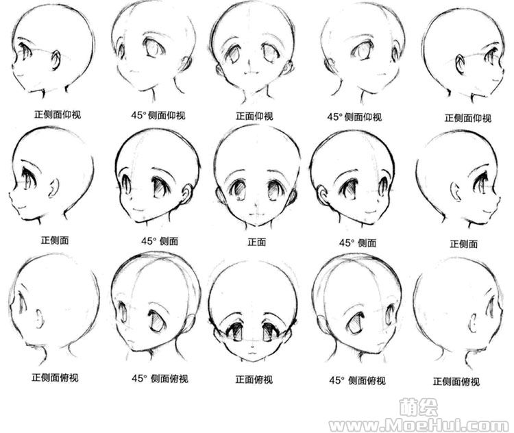 萌系美少女漫画技法01脸部绘制