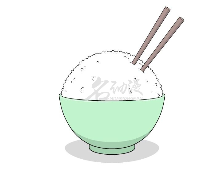 可口的米饭怎么画
