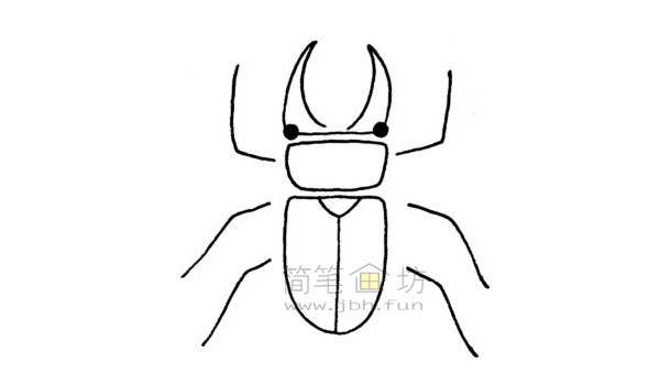 赫丘利甲虫怎么画图片